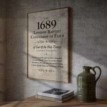 1689 Baptist Confession of Faith Print Reformed Christian Wall Art
