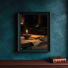 2 Timothy 1 7 Oil Lamp Scripture, Catholic Wall Art Not a Spirit of Fear, Vintage Biblical Re-PQ8HDM