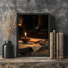 2 Timothy 1 7 Oil Lamp Scripture, Catholic Wall Art Not a Spirit of Fear, Vintage Biblical Re-PQ8HDM