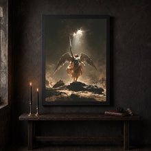 Archangel Michael Victory Dragon, Catholic Wall Art Revelation 12 9 Saint Michael, Vintage Bi-LFNCDD