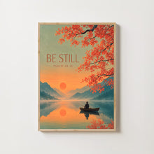 Be Still - Psalm 46 10 - Boat and Lake Christian Wall Art