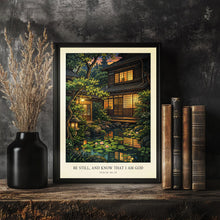 Be Still and Know That I Am God - Psalm 46 10 - Japanese Garden Bible Art
