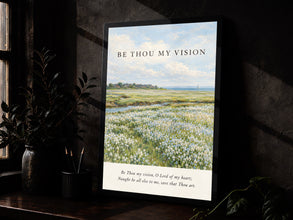 Be Thou My Vision Hymn Lyrics Print, Christian Wall Art