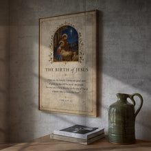 Birth of Jesus Christmas Scripture Art Print (Digital Download)