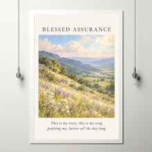 Blessed Assurance Hymn Print Christian Wall Art