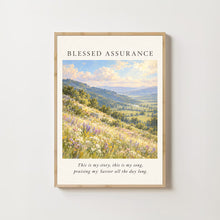 Blessed Assurance Hymn Print Christian Wall Art