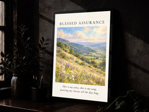 Blessed Assurance Hymn Print Christian Wall Art (Digital Download)