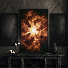 Celestial Ascension Art Print, Souls Rising to Heaven