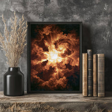 Celestial Ascension Art Print, Souls Rising to Heaven
