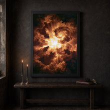 Celestial Ascension Art Print, Souls Rising to Heaven