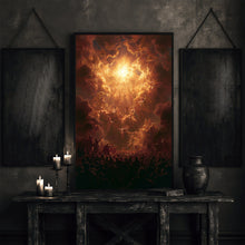 Celestial Ascension Art Print, Souls Rising to Heaven 1
