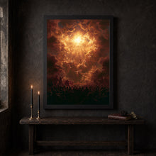 Celestial Ascension Art Print, Souls Rising to Heaven 1