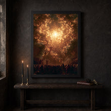 Celestial Ascension Art Print, Souls Rising to Heaven 2