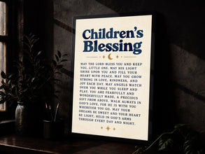 Children's Blessing Print Christian Nursery Decor (Digital Download)