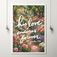 Christian Wall Art Purple Floral Bible Verse Print (Digital Download)