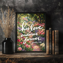 Christian Wall Art Purple Floral Bible Verse Print (Digital Download)