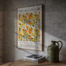 Colossians 1 10 Fruit Kitchen Print, Christian Bible Verse