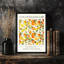 Colossians 1 10 Fruit Kitchen Print, Christian Bible Verse