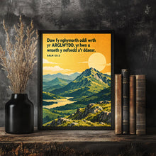 Daw Fy Nghymorth Oddi Wrth Yr Arglwydd - Salm 121 2 - Welsh Christian Poster