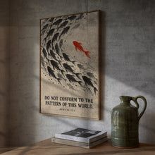 Do Not Conform to the Pattern of This World - Romans 12 2 - Fish Christian Art