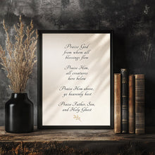 Doxology Hymn Lyrics Print Christian Home Decor