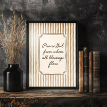 Fall Vintage Christian Print Praise God Blessing Verse