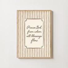 Fall Vintage Christian Print Praise God Blessing Verse
