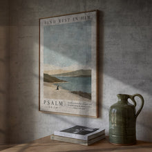 Find Rest in Him - Psalm 46 10 - Quiet Inlet Christian Wall Art