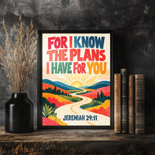 For I Know the Plans I Have for You - Jeremiah 29 11 - Christian Wall Art