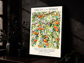 Fruit of the Spirit Print Vintage Christian Wall Art