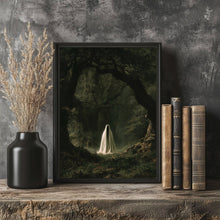 Ghost in the Forest by Moonlight, Vintage Poster, Art Poster Print, Dark Academia, Gothic Victorian