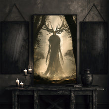 God of Forest Art Print Dark Academia Pagan Decor