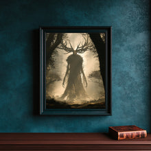 God of Forest Art Print Dark Academia Pagan Decor