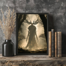 God of Forest Art Print Dark Academia Pagan Decor