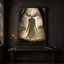 God of Forest Art Print Dark Academia Pagan Decor