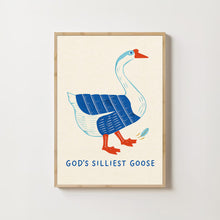 God's Silliest Goose Art Print Christian Bible Verse Poster
