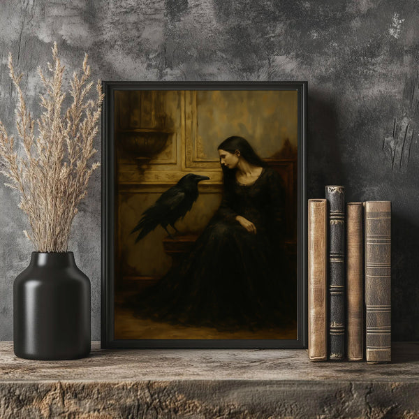 Gothic Princess, Artful Raven Art, Dark Romance, Gothic Beauty Printable Fine Art, Gothic