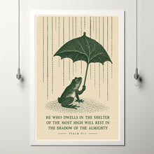 He Who Dwells in the Shelter of the Most High - Psalm 91 1 - Frog Bible Art