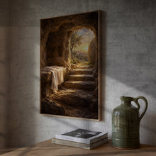 He is Risen Easter Art Empty Tomb Bible Verse Print, Digital Download, Christian Wall Dec-5WDGB9