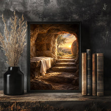 He is Risen Easter Art Empty Tomb Bible Verse Print, Digital Download, Christian Wall Dec-5WDGB9