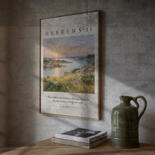 Hebrews 11 Vintage Impressionism Print Christian Wall Art