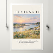 Hebrews 11 Vintage Impressionism Print Christian Wall Art