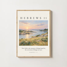 Hebrews 11 Vintage Impressionism Print Christian Wall Art