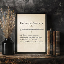 Heidelberg Catechism Question 1 Print Reformed Christian Wall Art