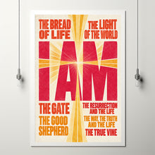 I Am - The Seven Statements of Jesus - Christian Typography Wall Art