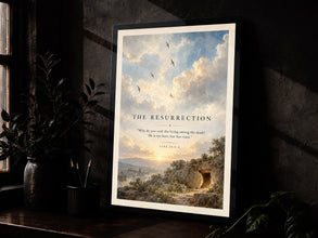 I Am the Resurrection Easter Print Christian Wall Art