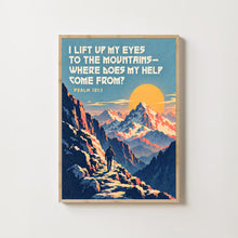 I Lift Up My Eyes to the Mountains - Psalm 121 1 - Pilgrim Wall Art