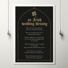 Irish Wedding Blessing Print, Christian Marriage Wall Art, Wedding Gift for Couple, Ann-GZW5SO