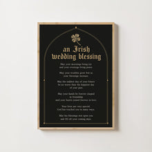 Irish Wedding Blessing Print, Christian Marriage Wall Art, Wedding Gift for Couple, Ann-GZW5SO