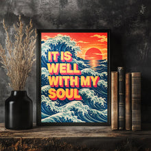 It Is Well With My Soul - Ocean Wave Christian Wall Art